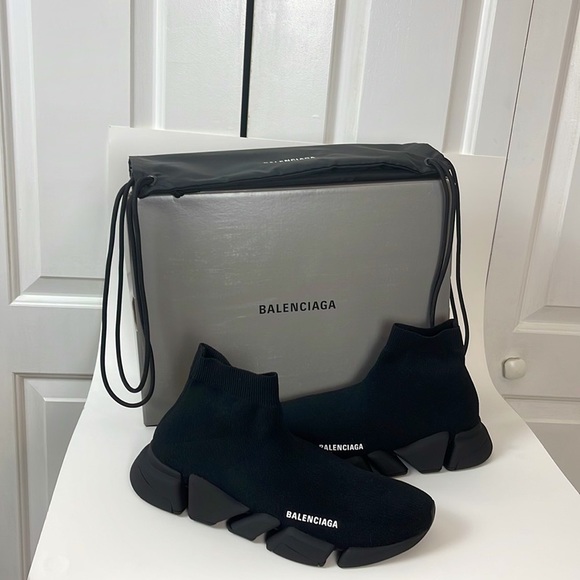 Balenciaga SZ 10 43 Mens Speed Knit Sock Trainer Sneaker - Picture 2 of 8